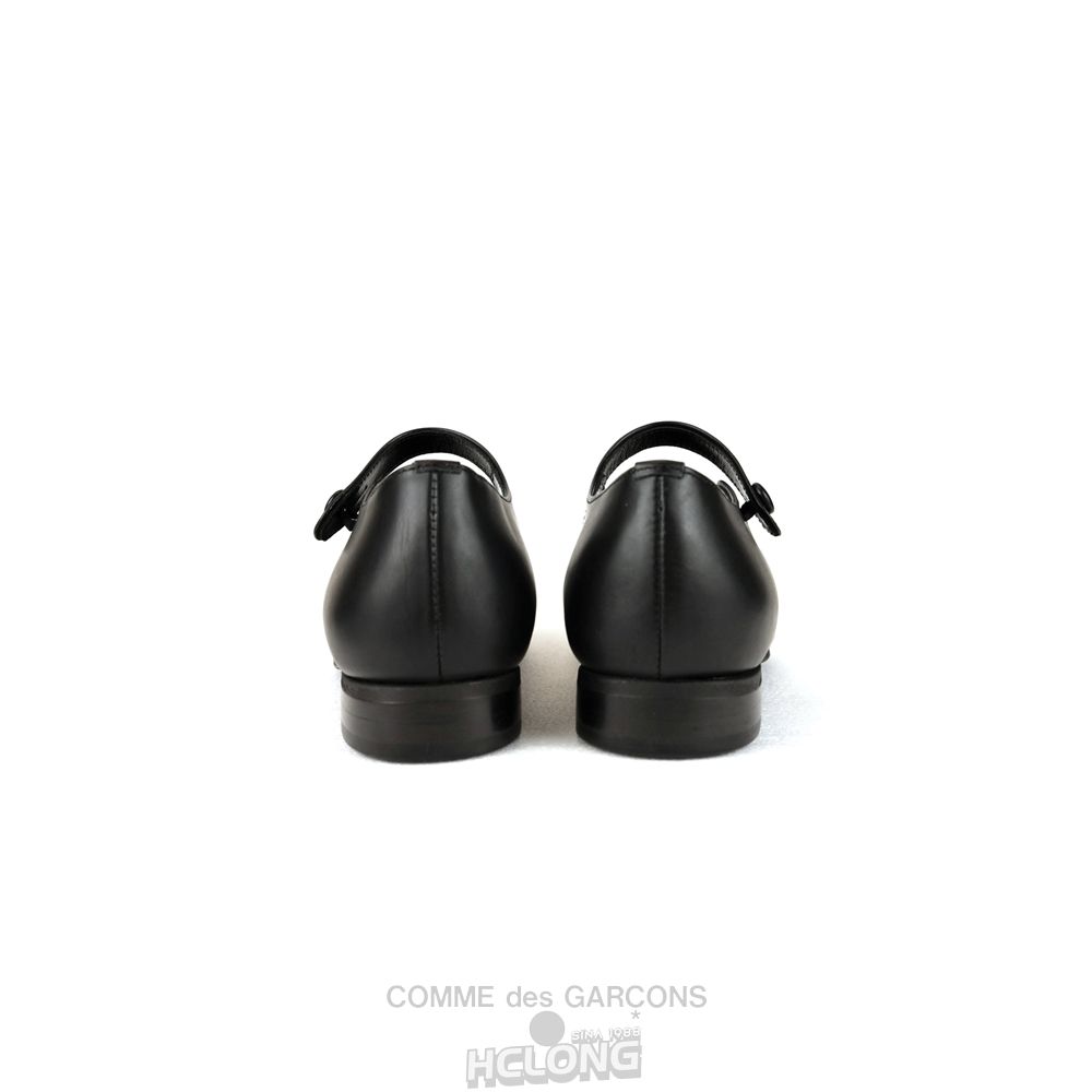 Comme Des Garcons CDG GIRL Kip Leder Mary Jane Schuhe Schwarz | 04865-WKUC