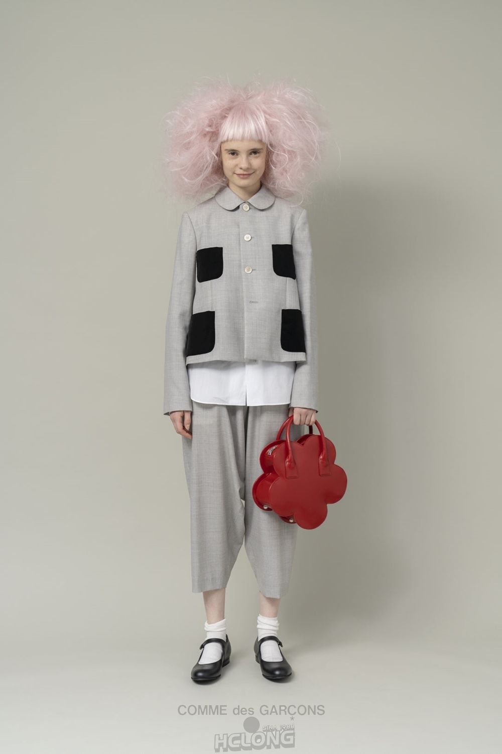 Comme Des Garcons CDG GIRL Kip Leder Mary Jane Schuhe Schwarz | 04865-WKUC
