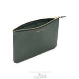 Comme Des Garcons CDG Klassische Wallet - SA5100 Navy & Bottle Green Grün | 63402-PFSK