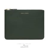 Comme Des Garcons CDG Klassische Wallet - SA5100 Navy & Bottle Green Grün | 63402-PFSK