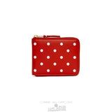 Comme Des Garcons CDG Polka Dot Wallet - SA7100PD Polka Dots Printed Rot | 21495-KXTC