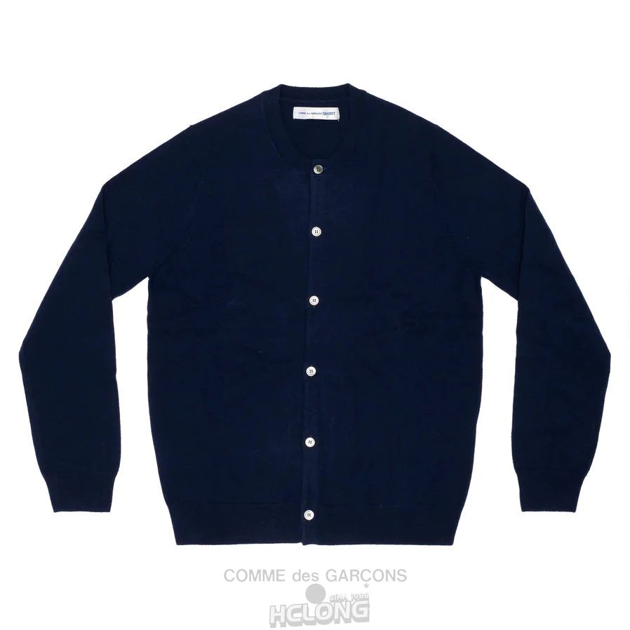 Comme Des Garcons CDG Shirt Forever / FZ-N106-PER-2 / Cardigan Crew neck Strickwaren Navy | 52936-ULJP
