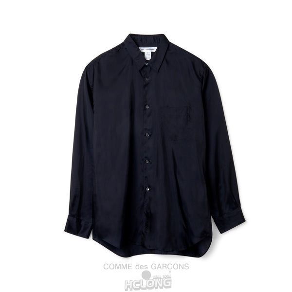 Comme Des Garcons CDG Shirt Forever / FZ-B132-PER-2 / CUPRO SHIRT Oberteile Navy | 96321-BLEY