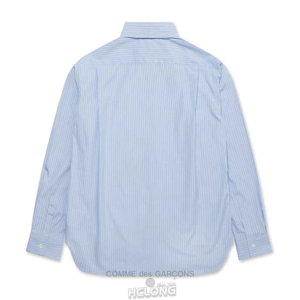 Comme Des Garcons CDG Shirt Forever - Klassische Fit Patchwork Stripe Shirt Oberteile Stripe/Mix | 14679-DNOS