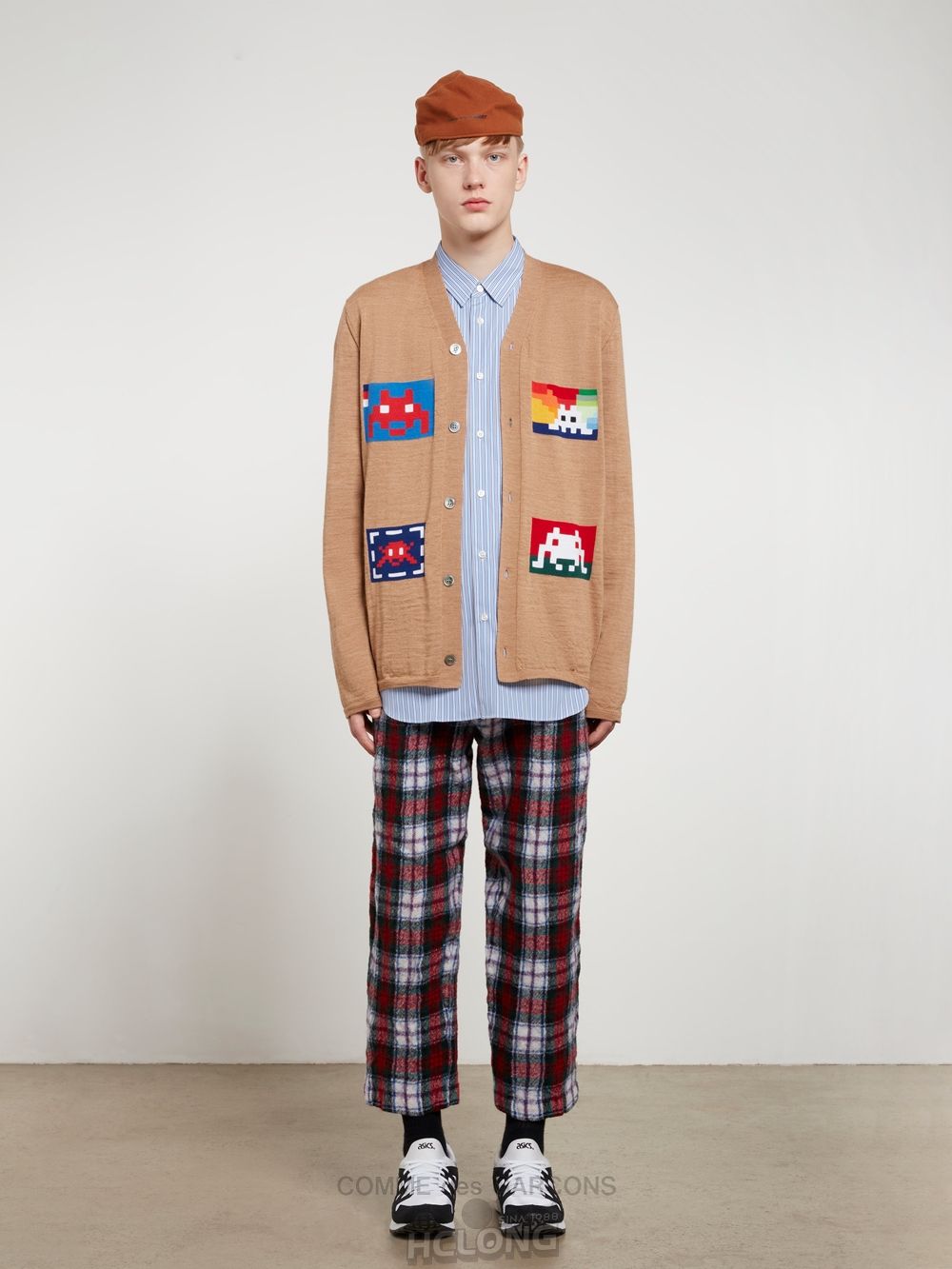Comme Des Garcons CDG Shirt Forever - Klassische Fit Gestreift Poplin Shirt Oberteile Streifen | 61750-RXOI