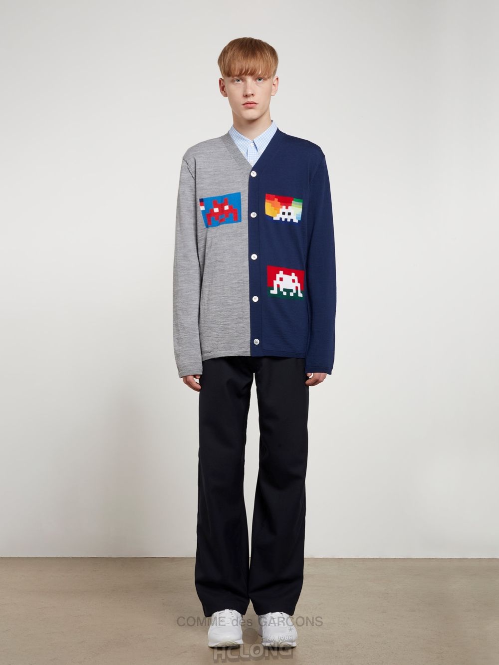 Comme Des Garcons CDG Shirt Forever - Slim Fit Button-Down Checked Shirt Oberteile Blau | 75802-LNFW