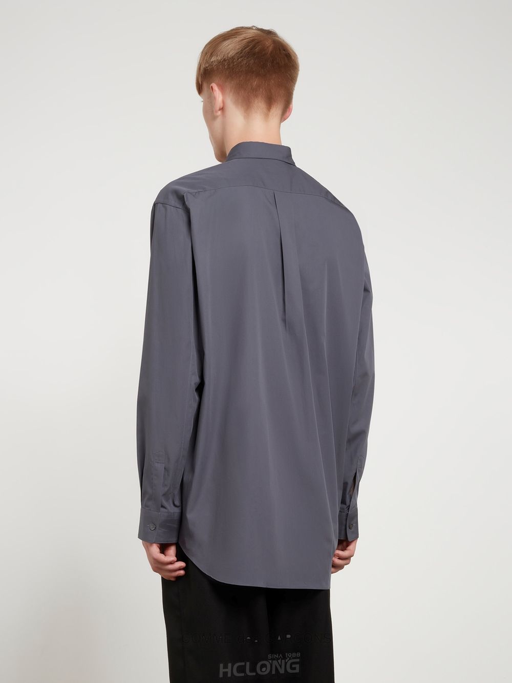 Comme Des Garcons CDG Shirt Forever - Weite Fit Baumwoll Shirt Oberteile Grau | 49831-IQHE
