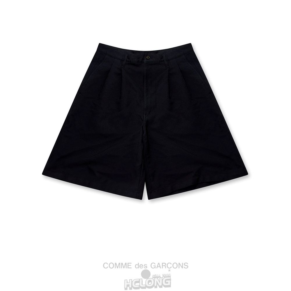Comme Des Garcons CDG Shirt - Polyester Overdyed Shorts Kurze Hose Navy | 17086-HRIB