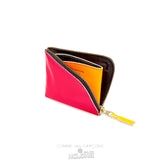 Comme Des Garcons CDG Super Fluo Wallet - SA3100SF Super Fluo Pink/Yellow | 05943-BRQH
