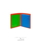 Comme Des Garcons CDG Super Fluo Wallet - SA0641SF Super Fluo Orange/Blue | 19864-PIKN