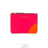 Comme Des Garcons CDG Super Fluo Wallet - SA8100SF Super Fluo Pink/Yellow | 92853-ESNK