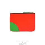 Comme Des Garcons CDG Super Fluo Wallet - SA8100SF Super Fluo Orange/Blue | 93148-BQUV