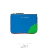 Comme Des Garcons CDG Super Fluo Wallet - SA8100SF Super Fluo Orange/Blue | 93148-BQUV