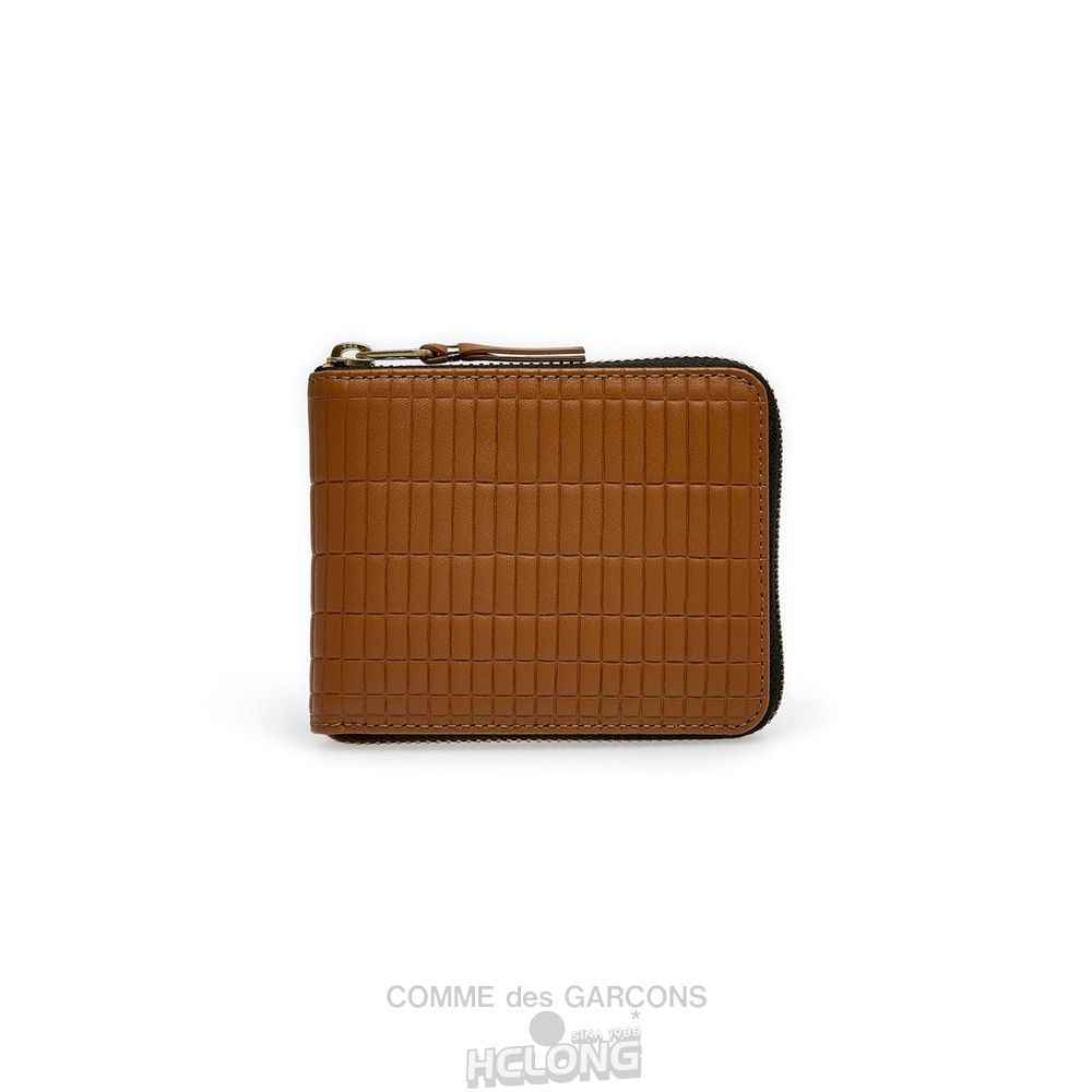 Comme Des Garcons CDG Wallet - Brick Full Zip Around Wallet - SA7100BK Brick Beige | 19536-EIJG