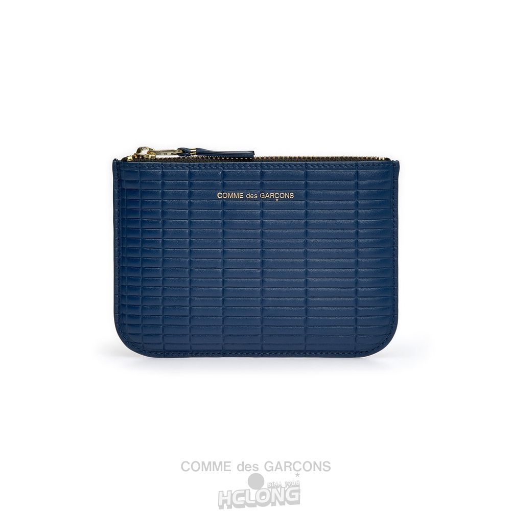 Comme Des Garcons CDG Wallet - Brick Wallet Zip Pouch - SA8100BK Brick Blau | 82037-LESW