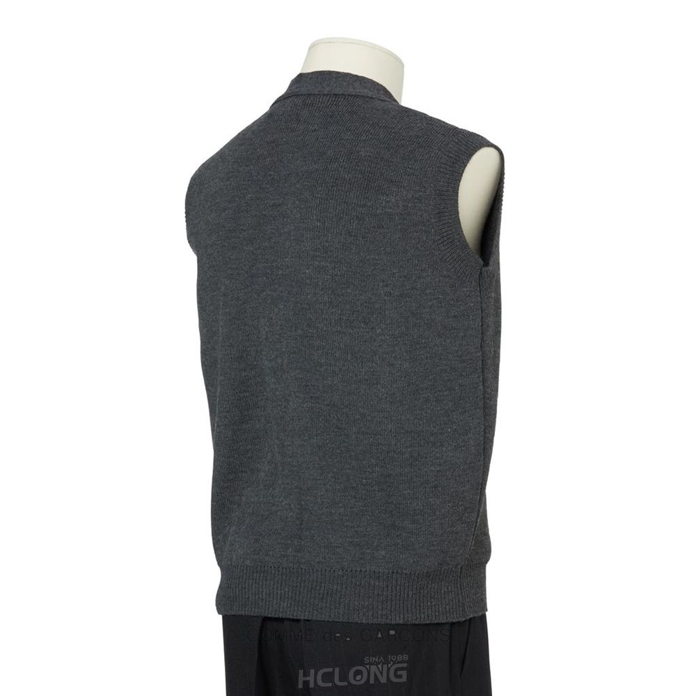 Comme Des Garcons HD x Lochaven Grey Zip Vest Vests | 46789-RAWM