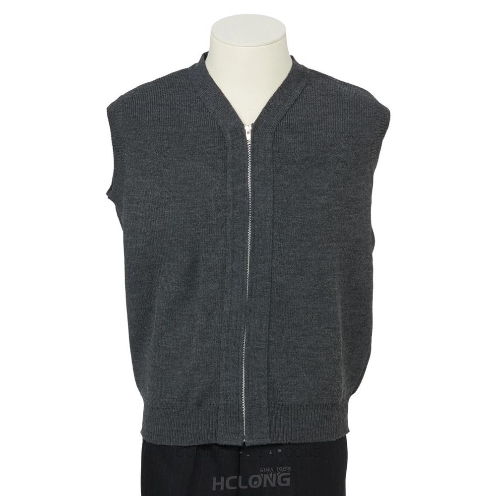 Comme Des Garcons HD x Lochaven Grey Zip Vest Vests | 46789-RAWM