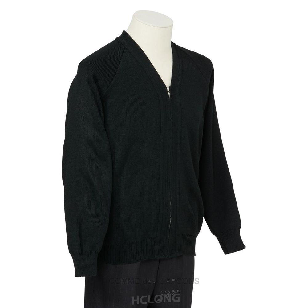 Comme Des Garcons HD x Lochaven Zip Cardigan Oberbekleidung Schwarz | 61895-PBYK