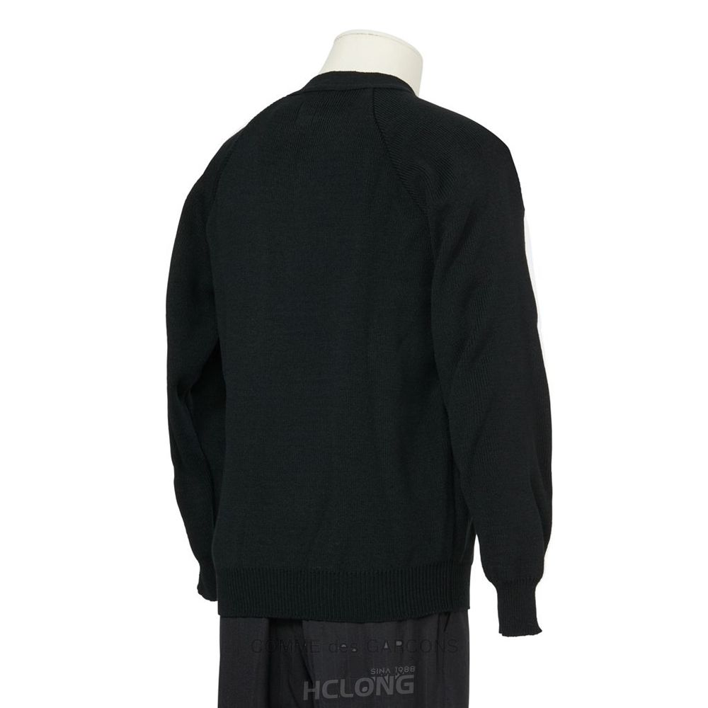 Comme Des Garcons HD x Lochaven Zip Cardigan Oberbekleidung Schwarz | 61895-PBYK