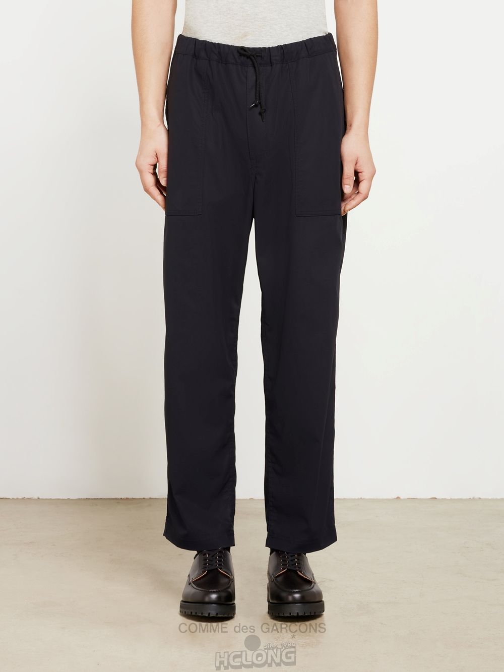 Comme Des Garcons Homme - Baumwoll Gabardine Pants Hose Navy | 21760-QYVD