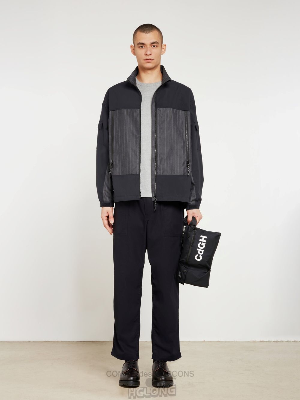 Comme Des Garcons Homme - Baumwoll Gabardine Pants Hose Navy | 21760-QYVD