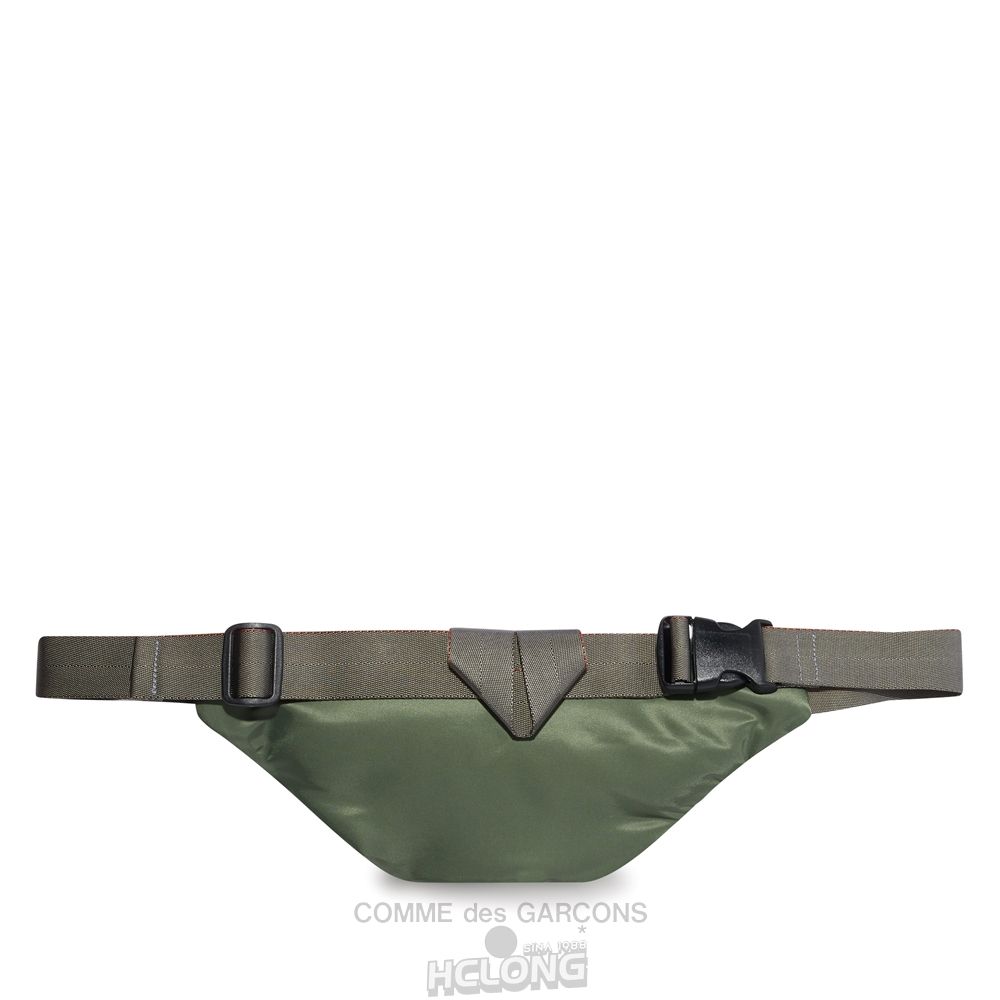 Comme Des Garcons Homme - Nylon Twill Crossbody Bag Tasche Khaki | 34786-CVHA