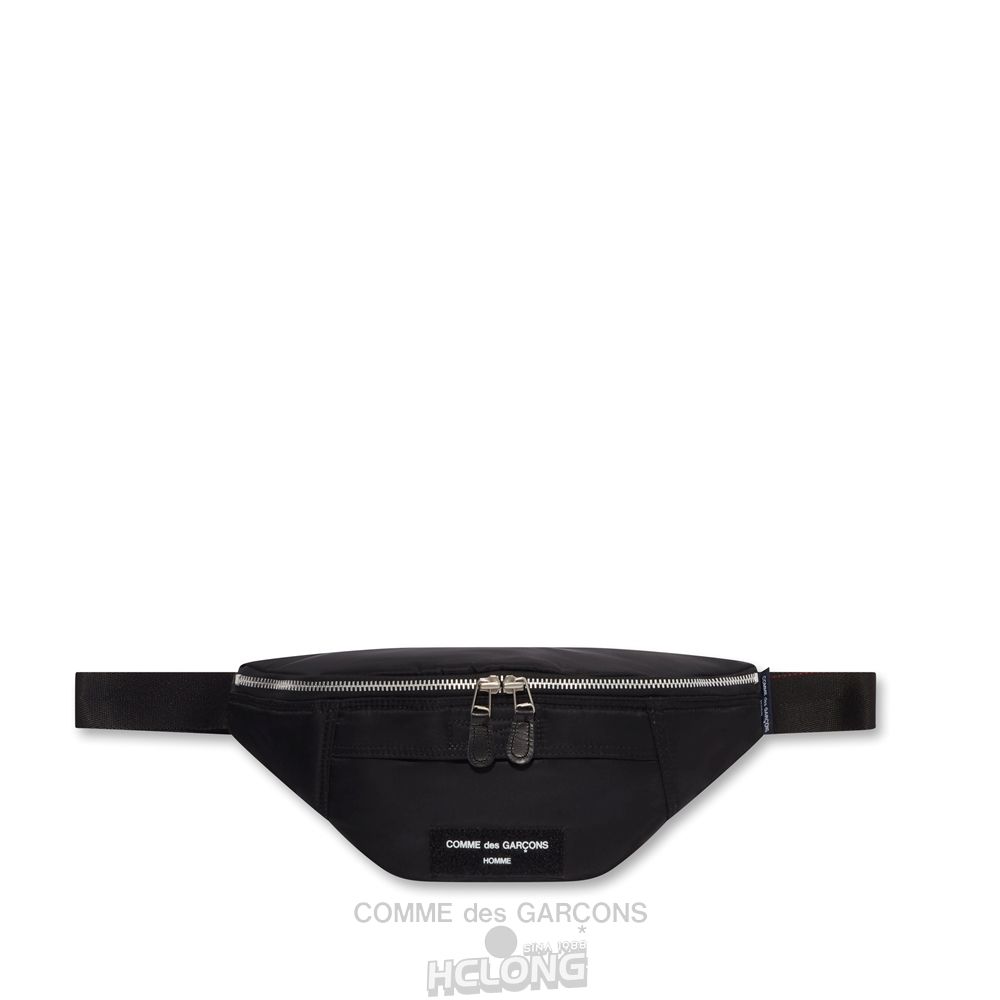 Comme Des Garcons Homme - Nylon Twill Crossbody Bag Tasche Schwarz | 68204-QNXY