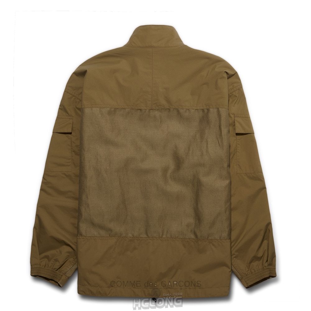 Comme Des Garcons Homme - Polyester Rip Stop Jacket Oberbekleidung Beige | 08512-KEZQ