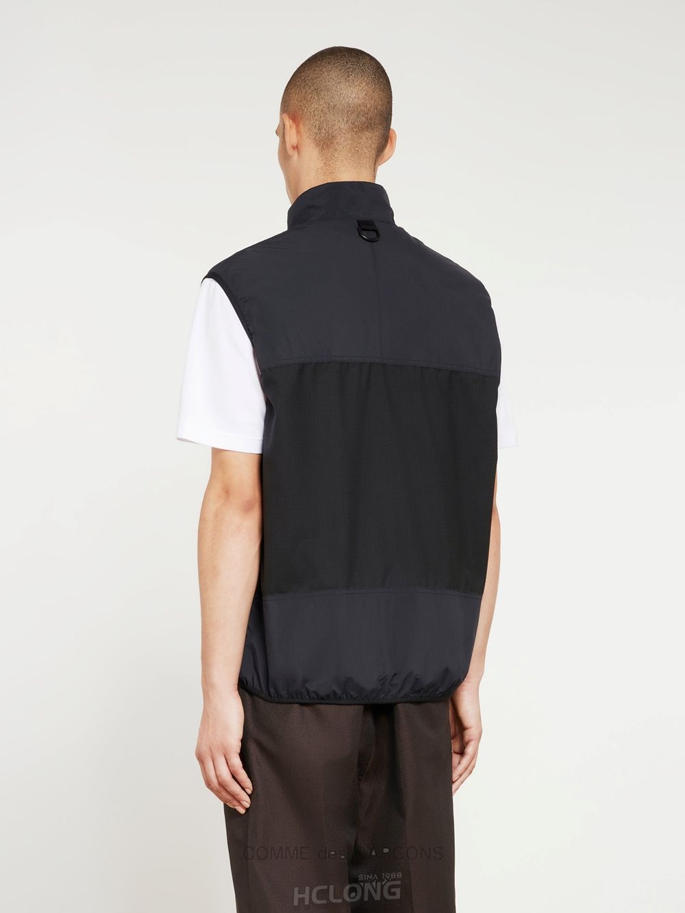 Comme Des Garcons Homme - Technical Wolle Vest Vests Dunkel | 25619-NZLC