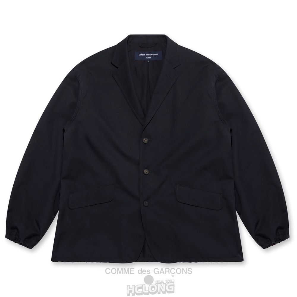 Comme Des Garcons Homme - Wolle Mohair Twill Jacket Oberbekleidung Navy | 18723-KOWJ
