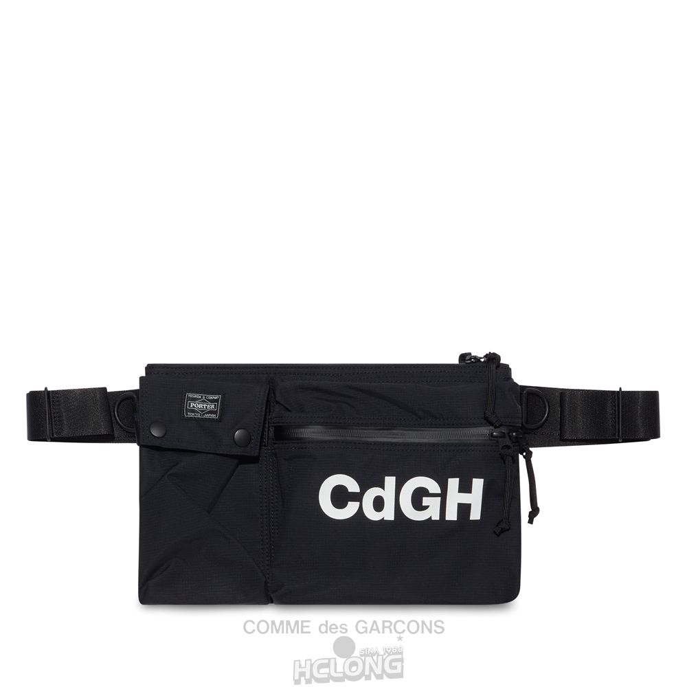 Comme Des Garcons Homme - x Porter Ripstop Nylon Crossbody Bag Tasche Schwarz | 28319-VQLO