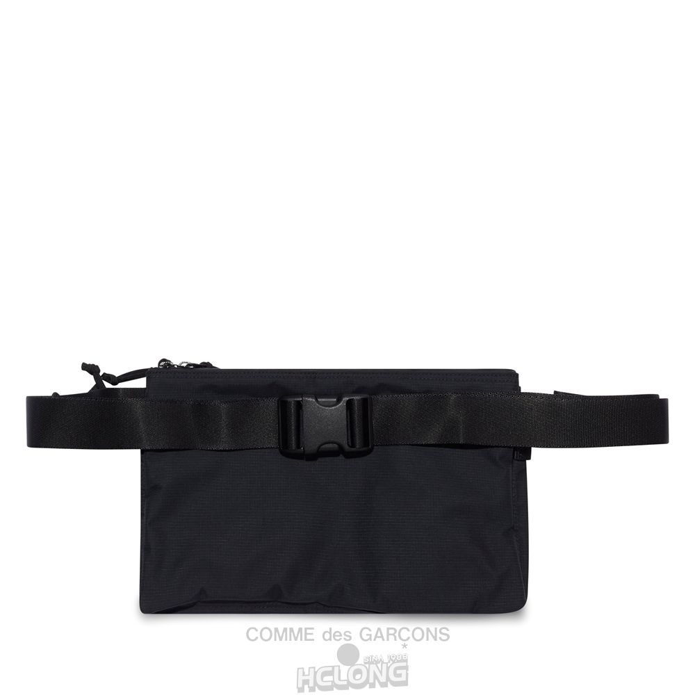 Comme Des Garcons Homme - x Porter Ripstop Nylon Crossbody Bag Tasche Schwarz | 28319-VQLO