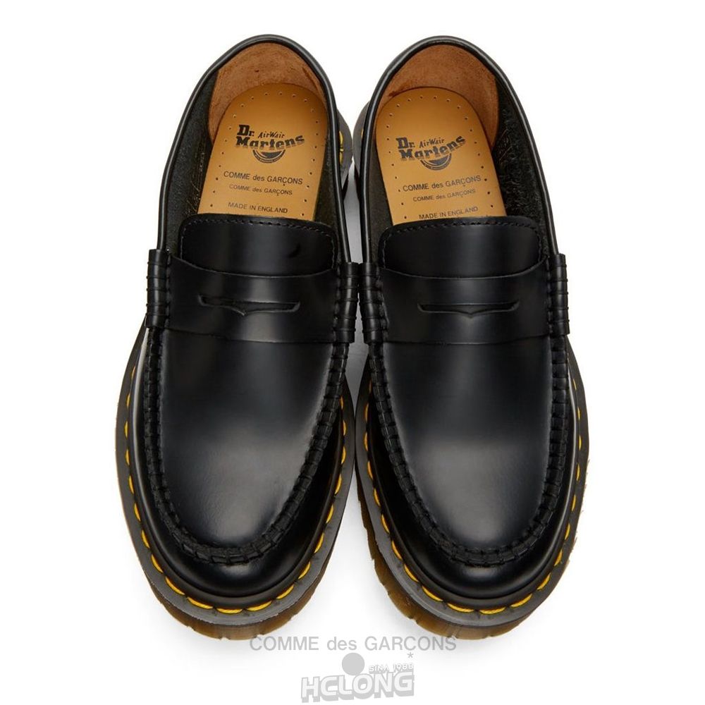 Comme Des Garcons TEIBAN KICHU CDG CDG x Dr Martens Penton Bex Loafer CDG x Dr. Martens Schwarz | 37698-KEFM