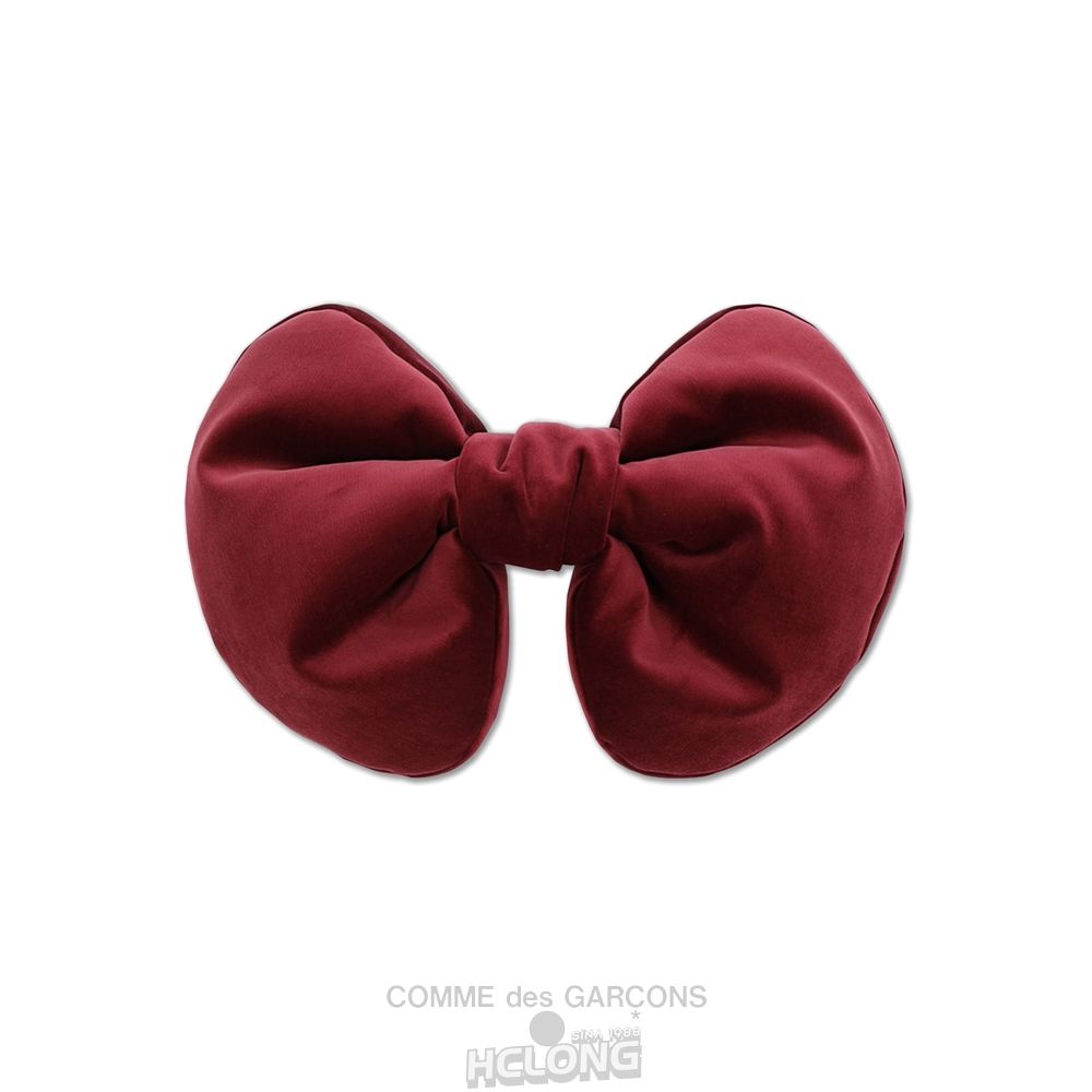 Comme Des Garcons TEIBAN KICHU (CDG GIRL) Baumwoll Velveteen Bow Accessory Burgundy Accessoires Rot | 01428-XKJU