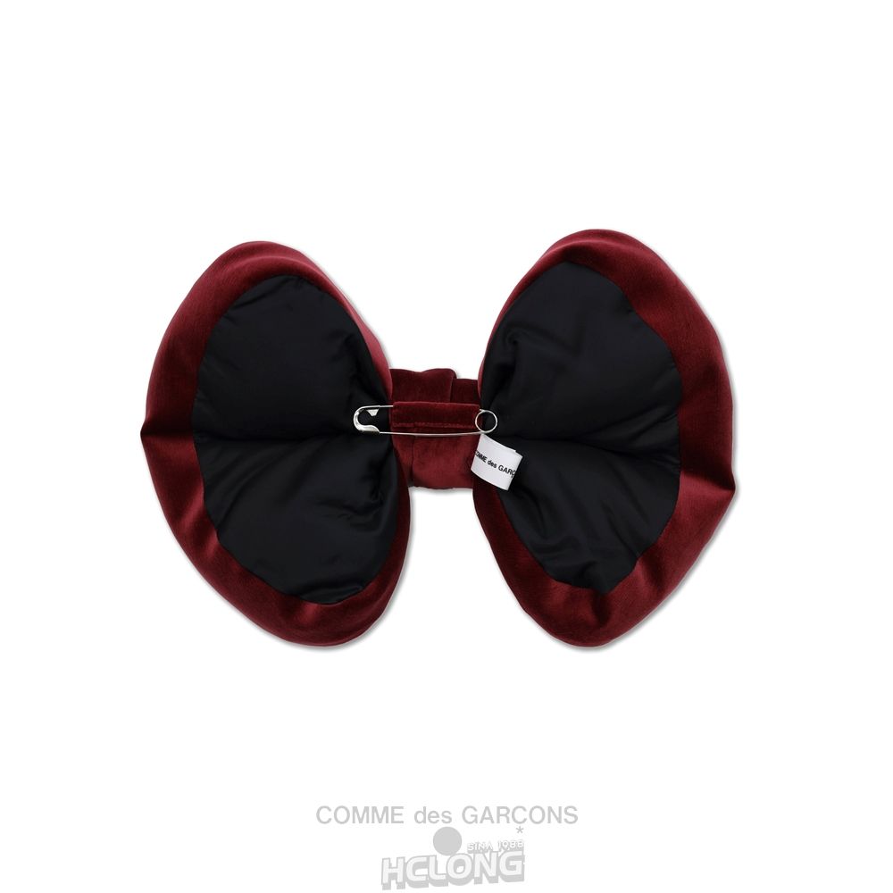 Comme Des Garcons TEIBAN KICHU (CDG GIRL) Baumwoll Velveteen Bow Accessory Burgundy Accessoires Rot | 01428-XKJU