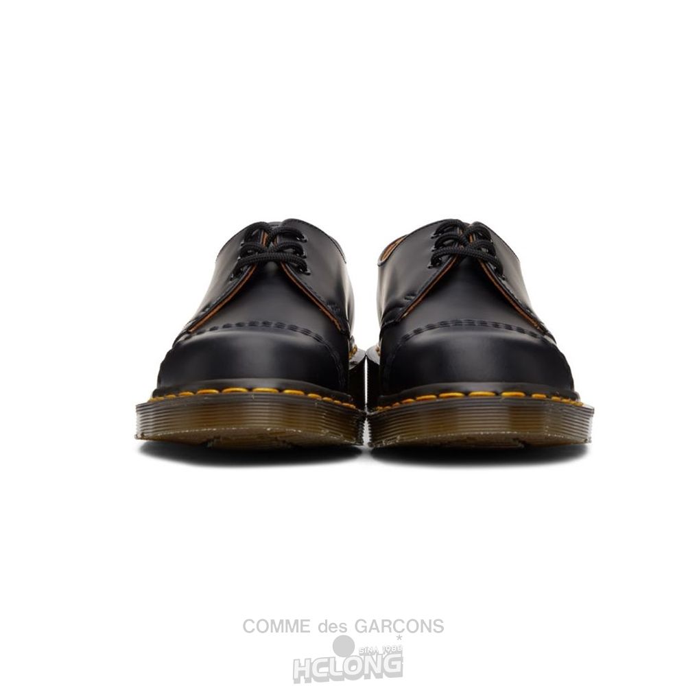 Comme Des Garcons TEIBAN KICHU (HOMME DEUX) HDTB x Dr Martens 3 Hole with Stitched Cap DFK102W20 CDG x Dr. Martens Schwarz | 07615-PNTO