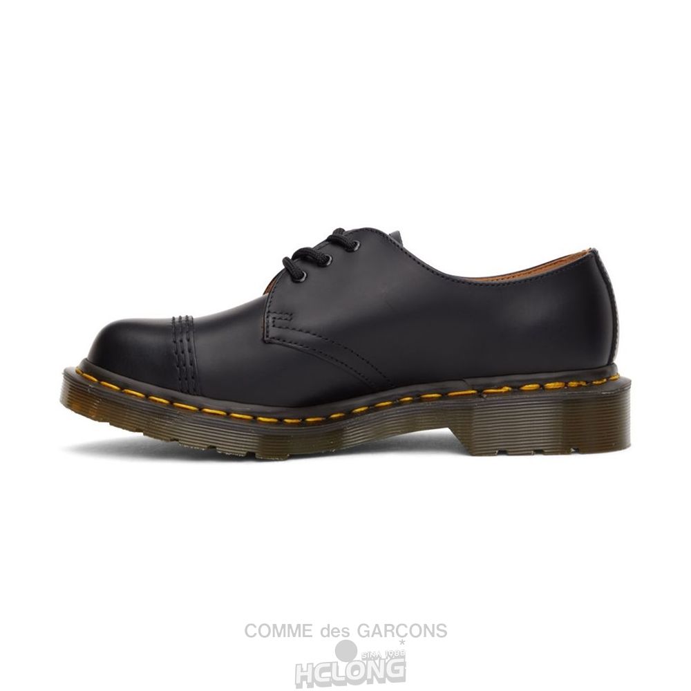 Comme Des Garcons TEIBAN KICHU (HOMME DEUX) HDTB x Dr Martens 3 Hole with Stitched Cap DFK102W20 CDG x Dr. Martens Schwarz | 07615-PNTO