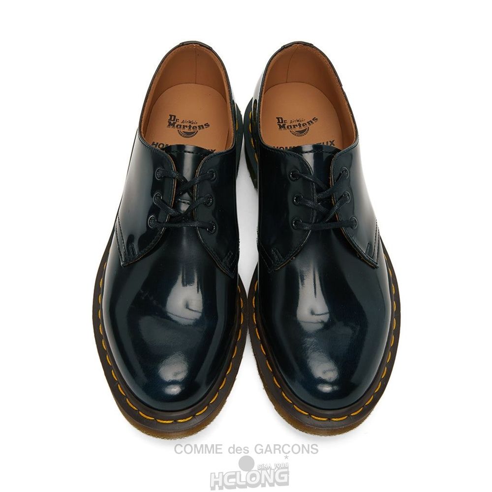 Comme Des Garcons TEIBAN KICHU (HOMME DEUX) HDTB x Dr Martens Steer Glass Leder DJK101 CDG x Dr. Martens Navy | 84190-JDTL